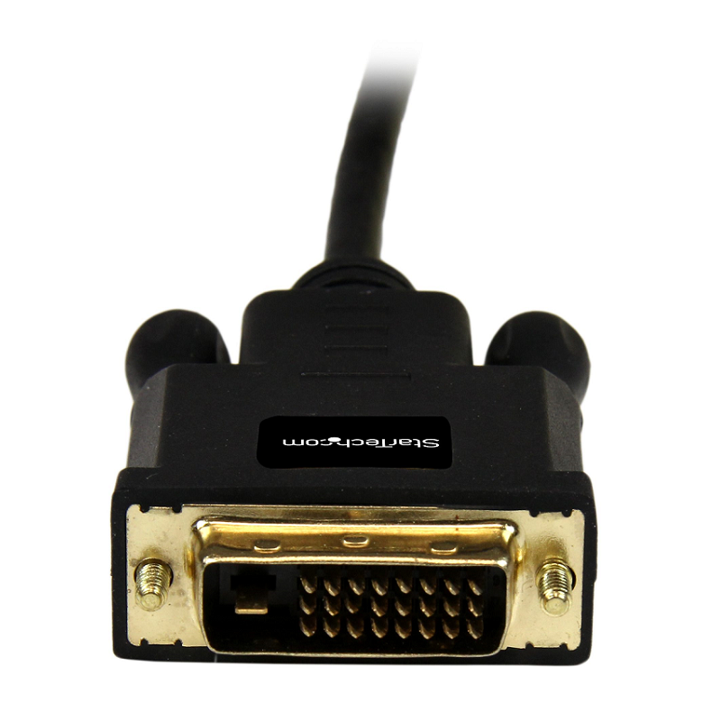 StarTech MDP2DVIMM10B 10ft (3m) Passive mDP 1.2 to DVI-D Single Link Cable